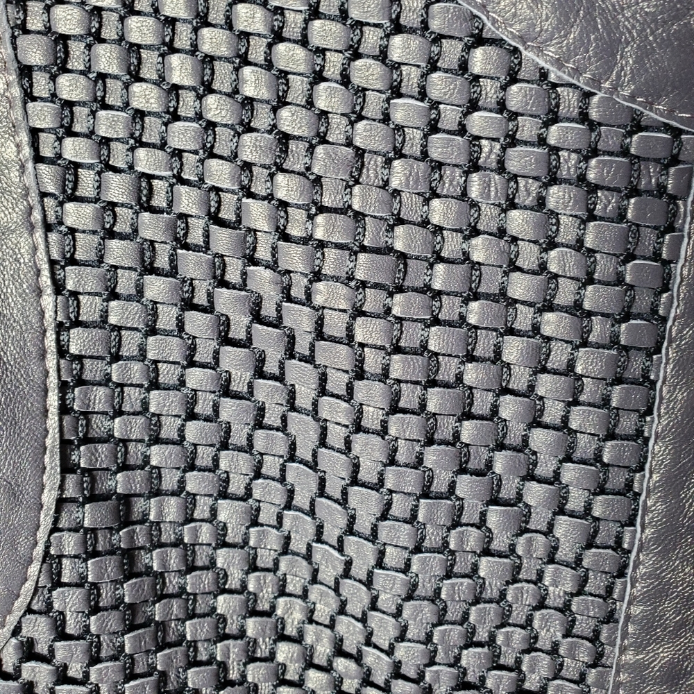 Koç Metallic Woven Leather Jacket Size Small (EU 40) - Picture 2 of 14